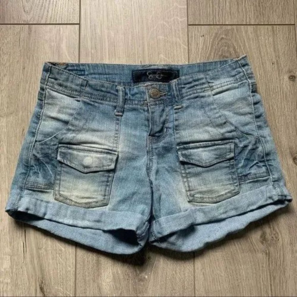 Jessica Simpson blue denim jeans shorts size 25
